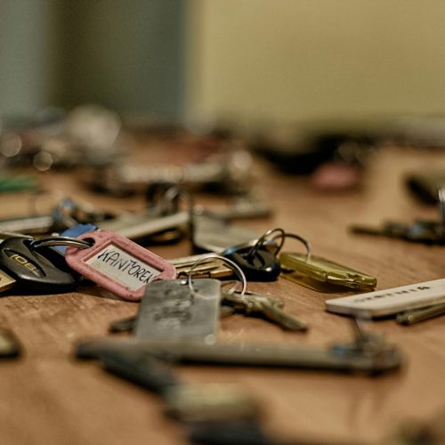 Ensemble de vieux porte-clés