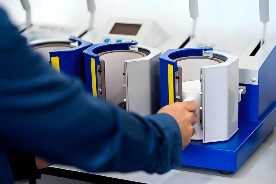 sublimation mug dans machine