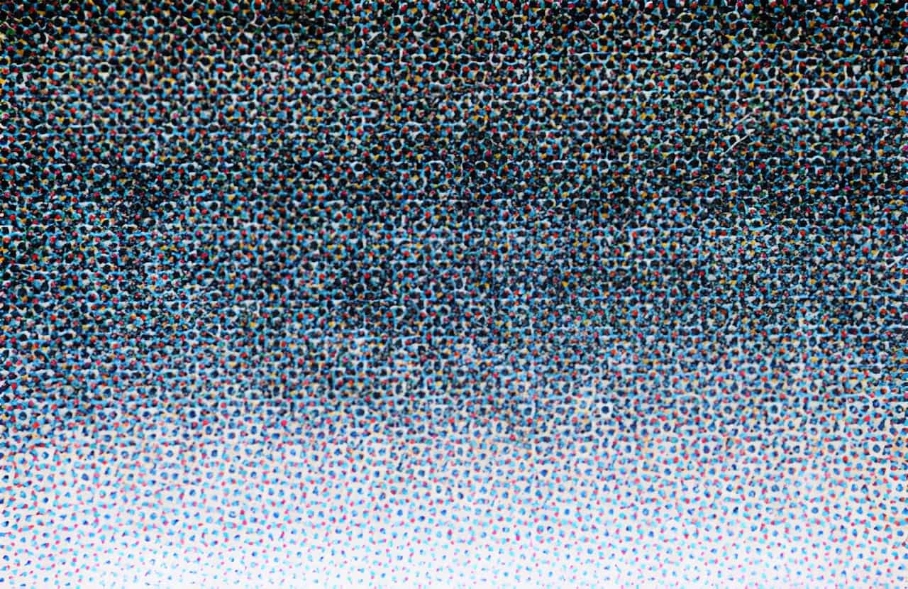 principe impression quadrichromie tramage CMJN micro points cyan magenta jaune noir